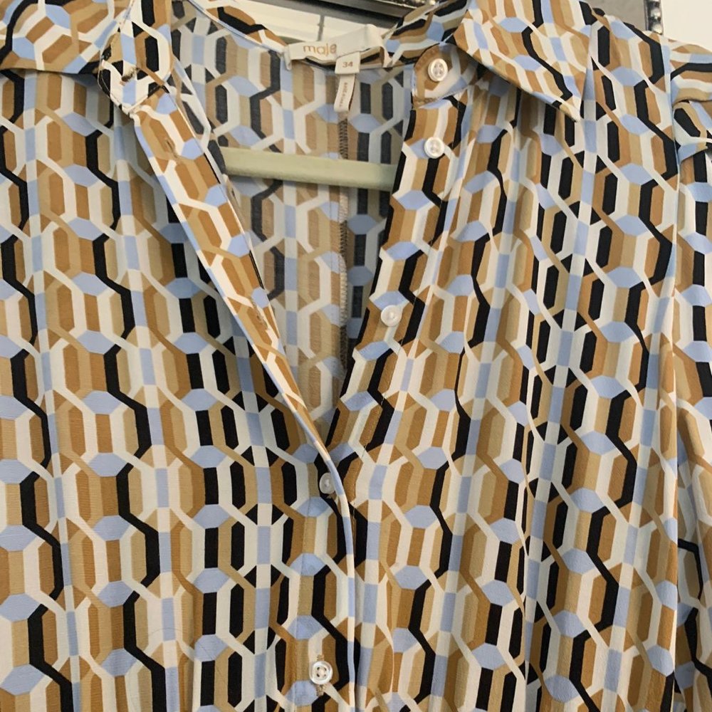 Maje mini printed dress